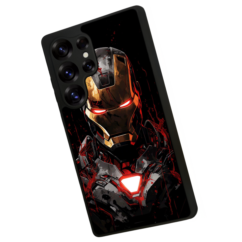 Samsung Galaxy S25 Ultra Uyumlu  Iron Man ( Demir Adam ) Tasarımlı Glossy Premium Kılıf