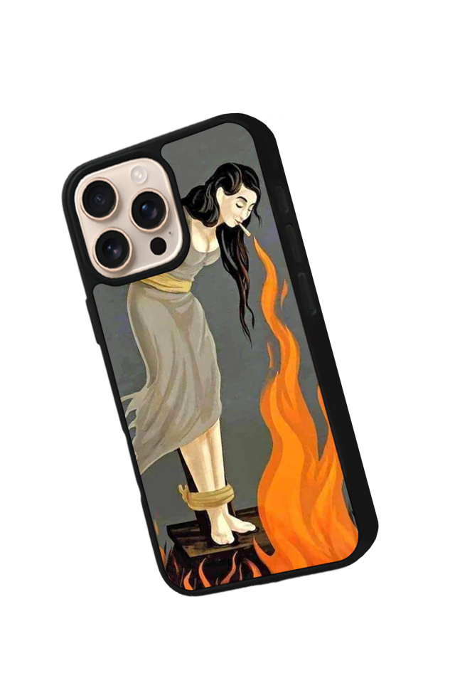 iPhone 14 Pro Uyumlu Kalp Love Tasarımlı Glossy Premium Kılıf