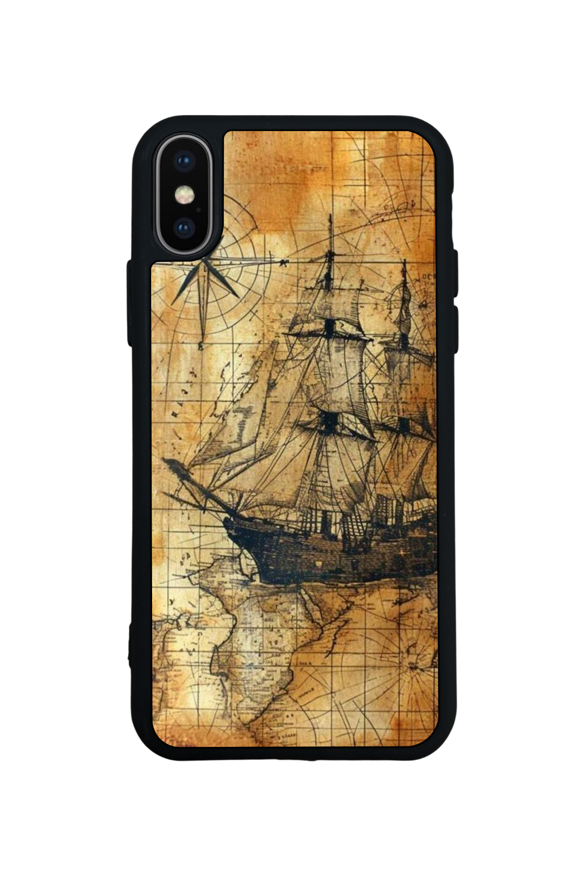 iPhone X/ XS Uyumlu Korsan Tasarımlı Glossy Premium Kılıf
