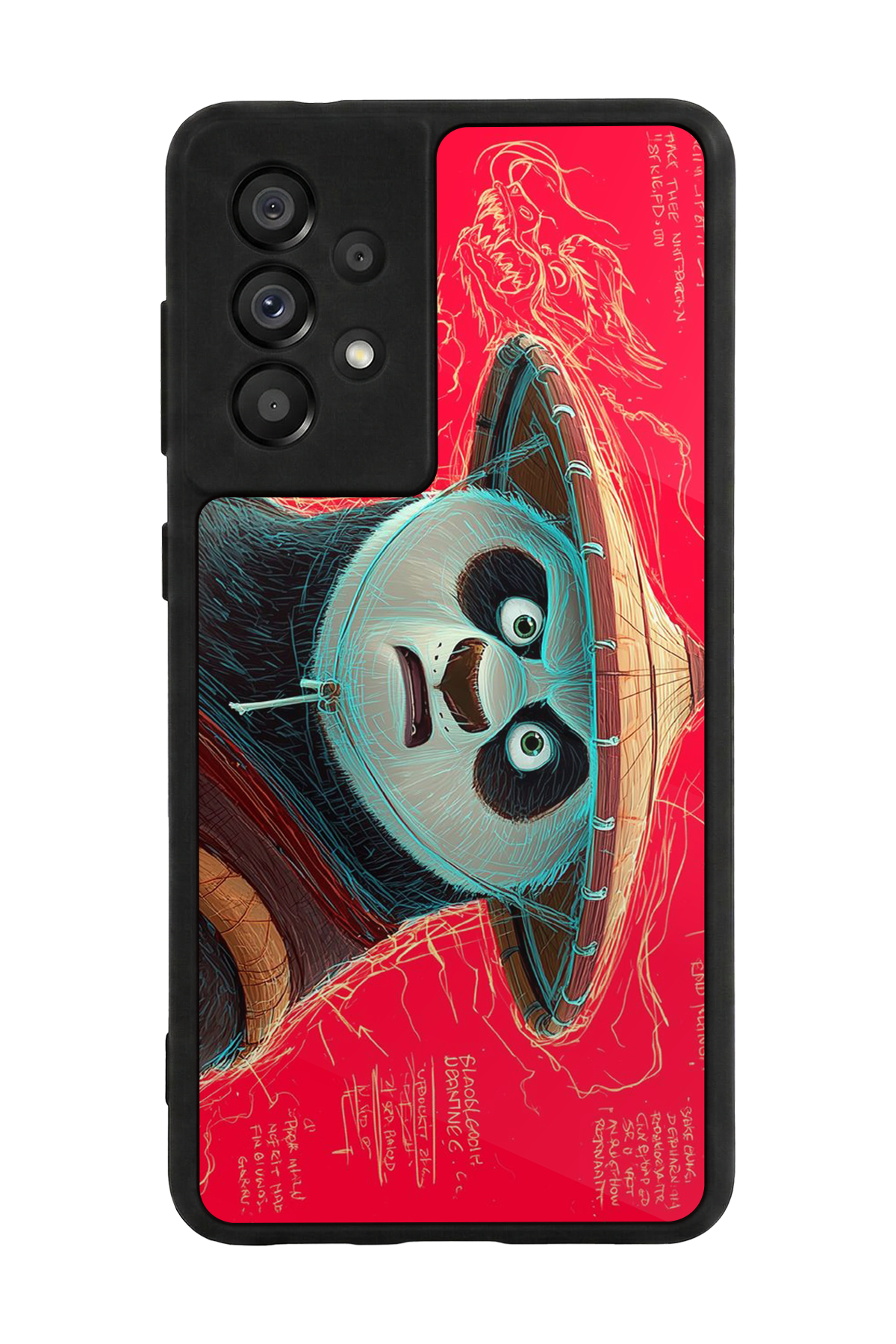 Samsung Galaxy A73 Uyumlu Kung Fu Panda Tasarımlı Glossy Premium Kılıf