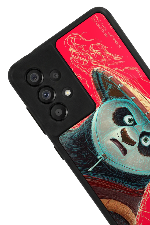 Samsung Galaxy A73 Uyumlu Kung Fu Panda Tasarımlı Glossy Premium Kılıf