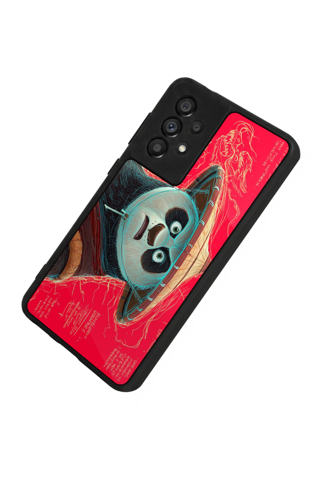Samsung Galaxy A73 Uyumlu Kung Fu Panda Tasarımlı Glossy Premium Kılıf