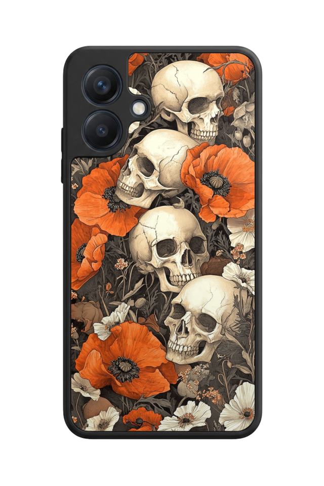 Samsung Galaxy A07 Uyumlu KuruKafa Tasarımlı Glossy Premium Kılıf