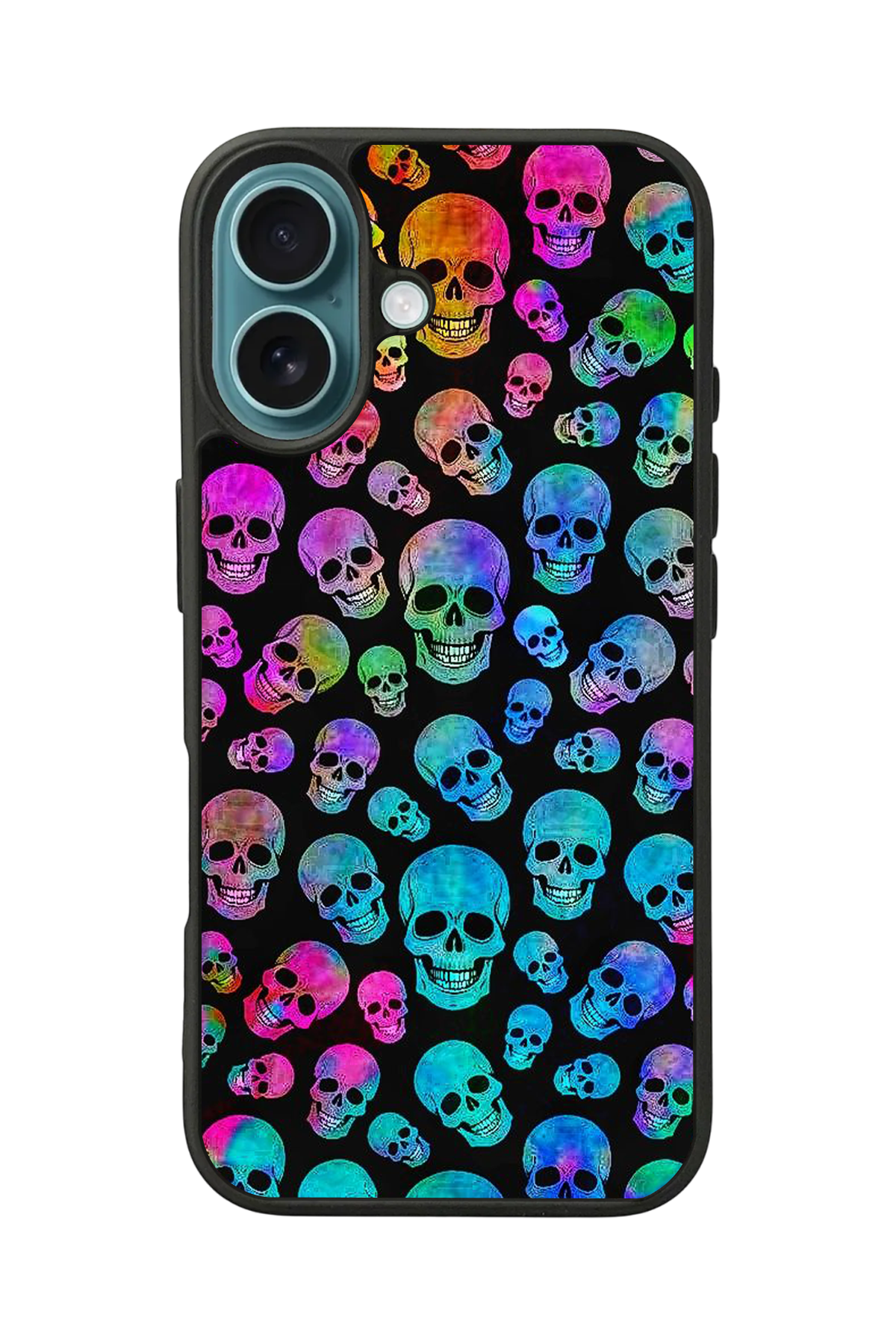 iPhone 16 Uyumlu KuruKafa Tasarımlı Glossy Premium Kılıf
