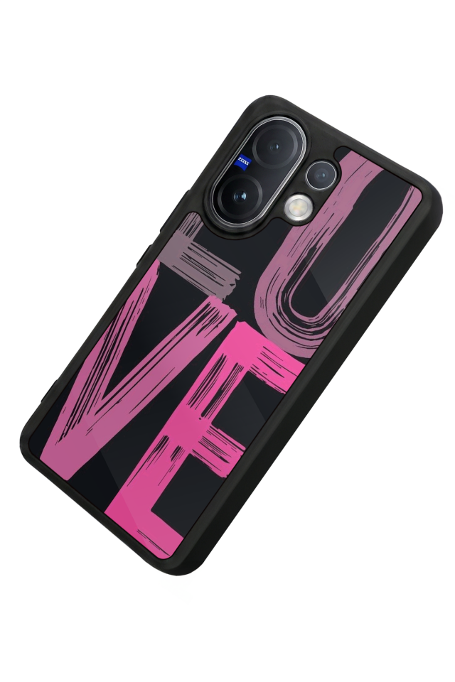 Vivo V60 Uyumlu Love Tasarımlı Glossy Premium Kılıf