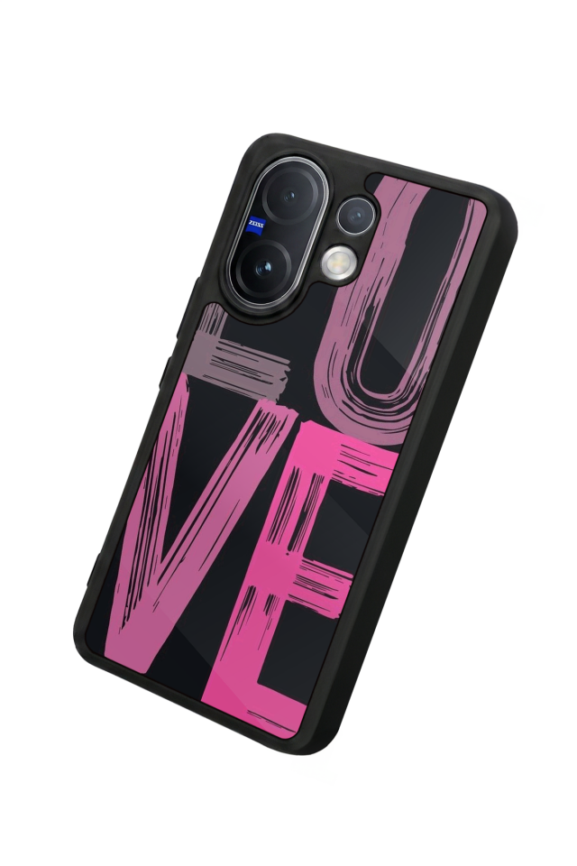 Vivo V60 Uyumlu Love Tasarımlı Glossy Premium Kılıf