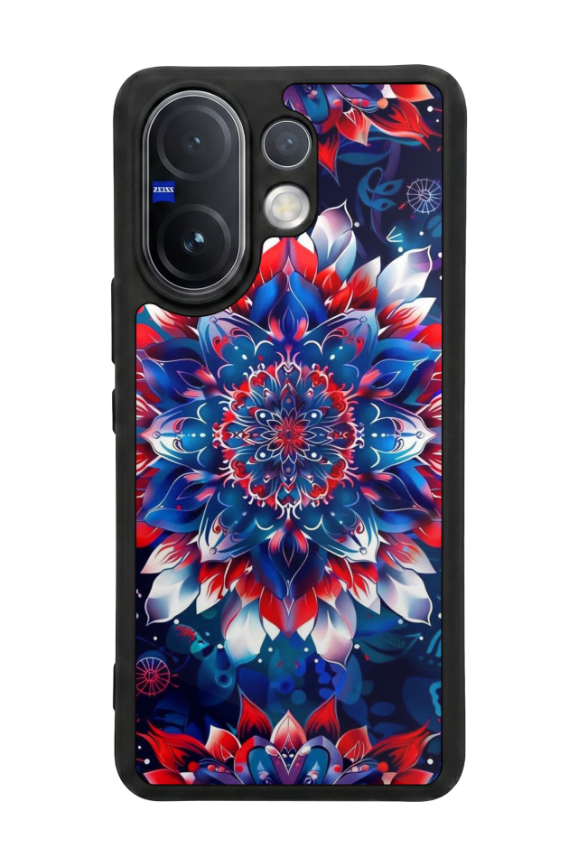 Vivo V60 Uyumlu Mandala Tasarımlı Glossy Premium Kılıf