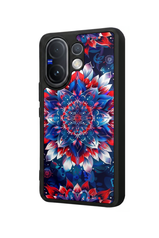 Vivo V60 Uyumlu Mandala Tasarımlı Glossy Premium Kılıf