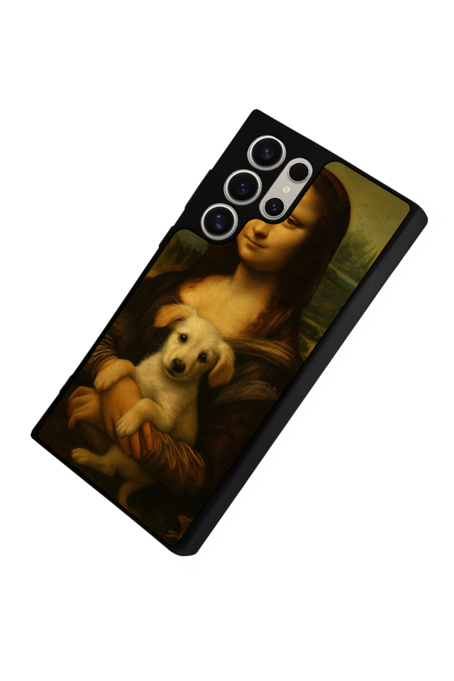 Samsung Galaxy S22 Ultra Uyumlu Monalisa Tasarımlı Glossy Premium Kılıf