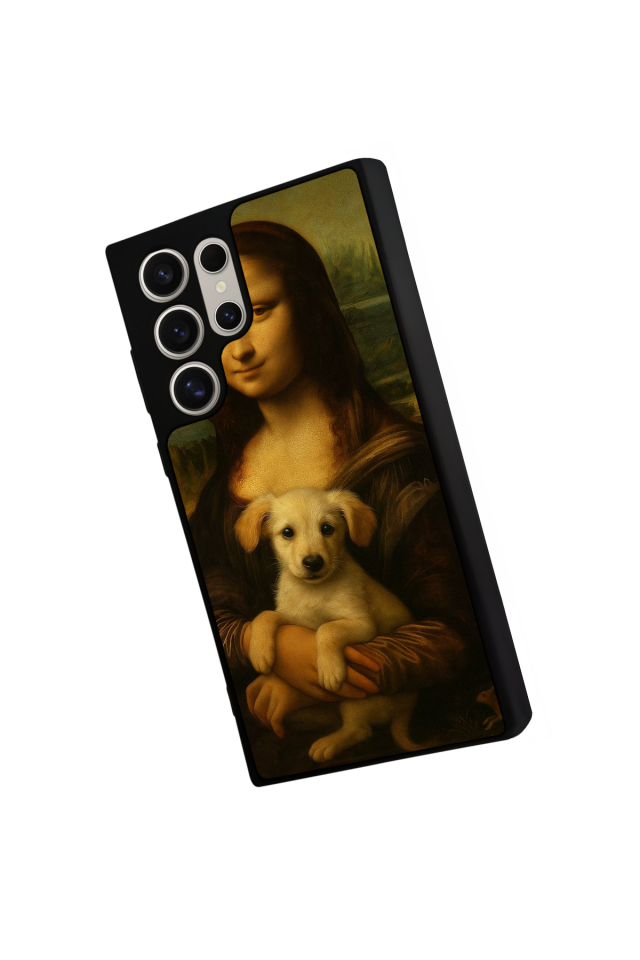Samsung Galaxy S22 Ultra Uyumlu Monalisa Tasarımlı Glossy Premium Kılıf