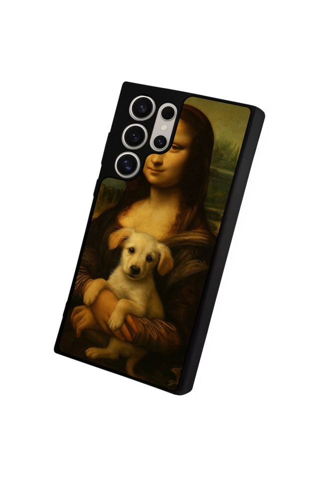 Samsung Galaxy S22 Ultra Uyumlu Monalisa Tasarımlı Glossy Premium Kılıf