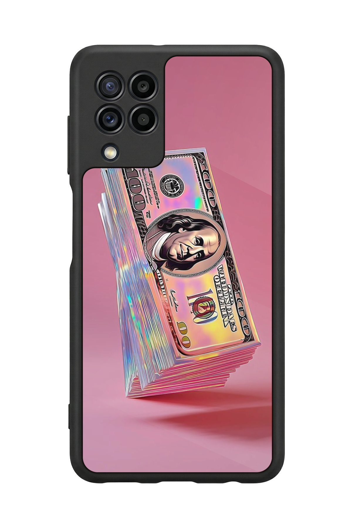 Samsung Galaxy M22 Uyumlu Money Para Tasarımlı Glossy Premium Kılıf
