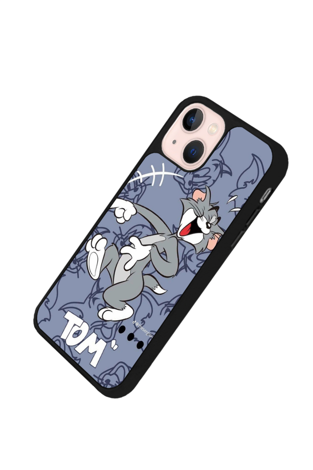 iPhone 13/14 Uyumlu Tom And Jerry Tasarımlı Glossy Premium Kılıf