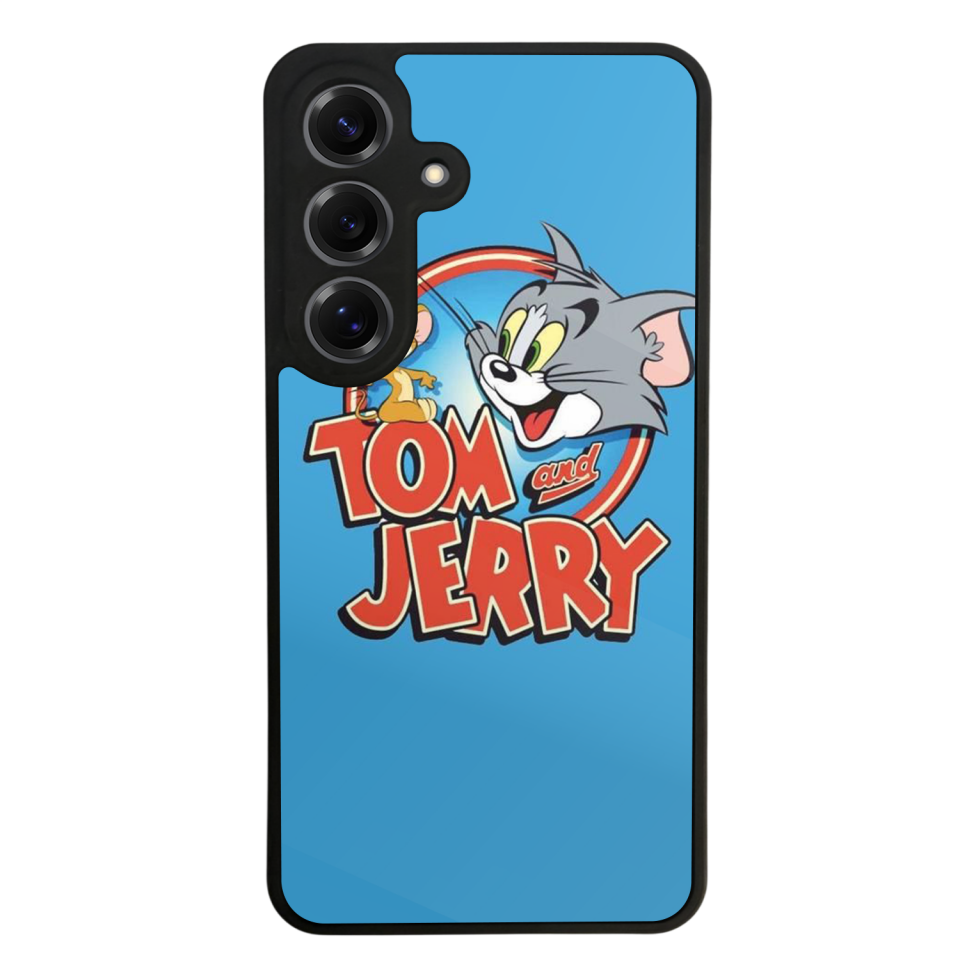 Samsung Galaxy S25 Uyumlu Tom And Jerry Tasarımlı Glossy Premium Kılıf