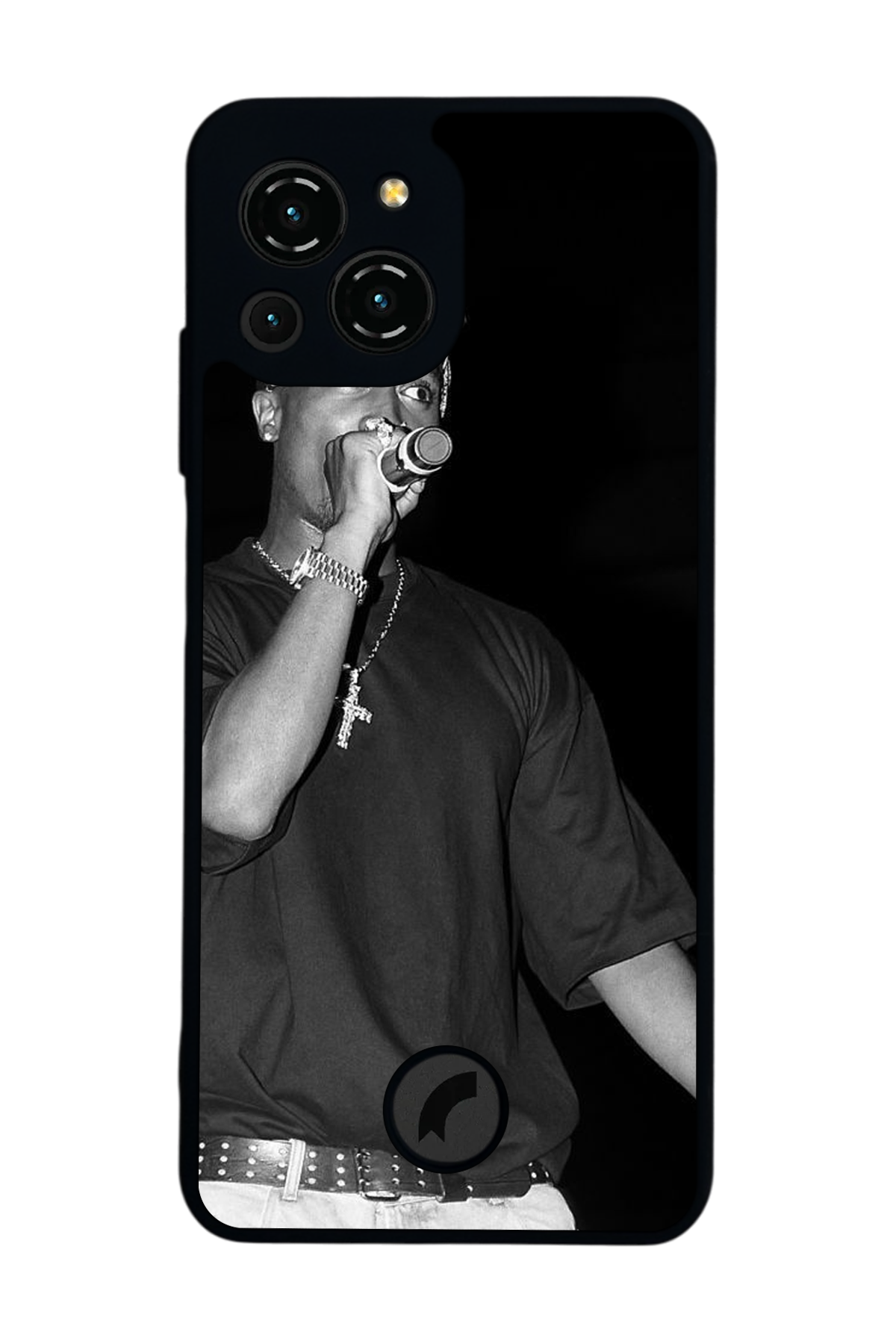 Reeder S23 Pro Max Uyumlu Tupac Tasarımlı Glossy Premium Kılıf