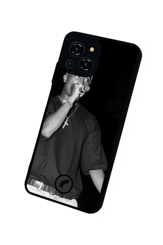 Reeder S23 Pro Max Uyumlu Tupac Tasarımlı Glossy Premium Kılıf