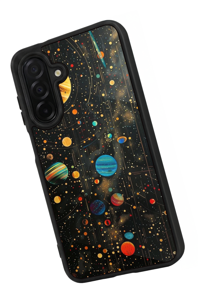 Samsung Galaxy A26 Uyumlu Uzay Tasarımlı Glossy Premium Kılıf