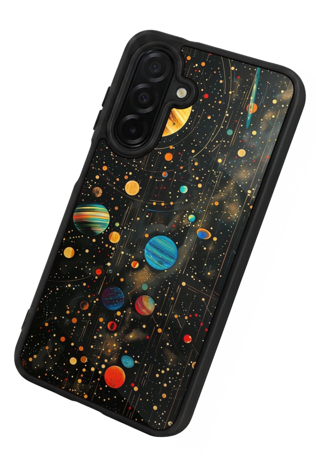 Samsung Galaxy A26 Uyumlu Uzay Tasarımlı Glossy Premium Kılıf