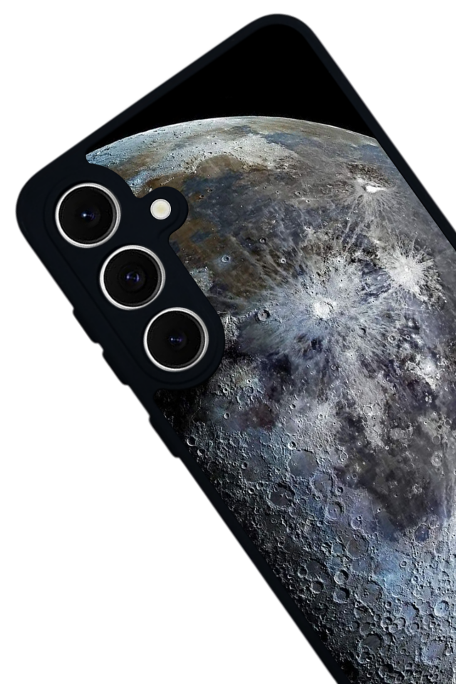 Samsung Galaxy A16 Uyumlu Ay Tasarımlı Glossy Premium Kılıf