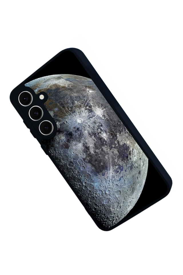 Samsung Galaxy A16 Uyumlu Ay Tasarımlı Glossy Premium Kılıf