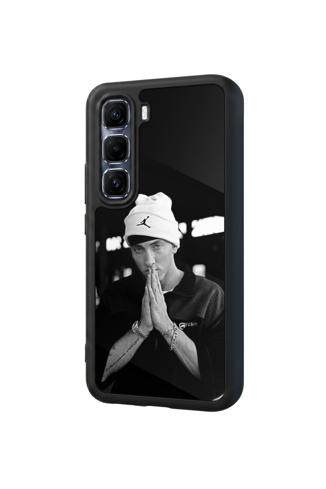 Infinix Hot 60 Pro Plus Uyumlu Eminem Tasarımlı Glossy Premium Kılıf