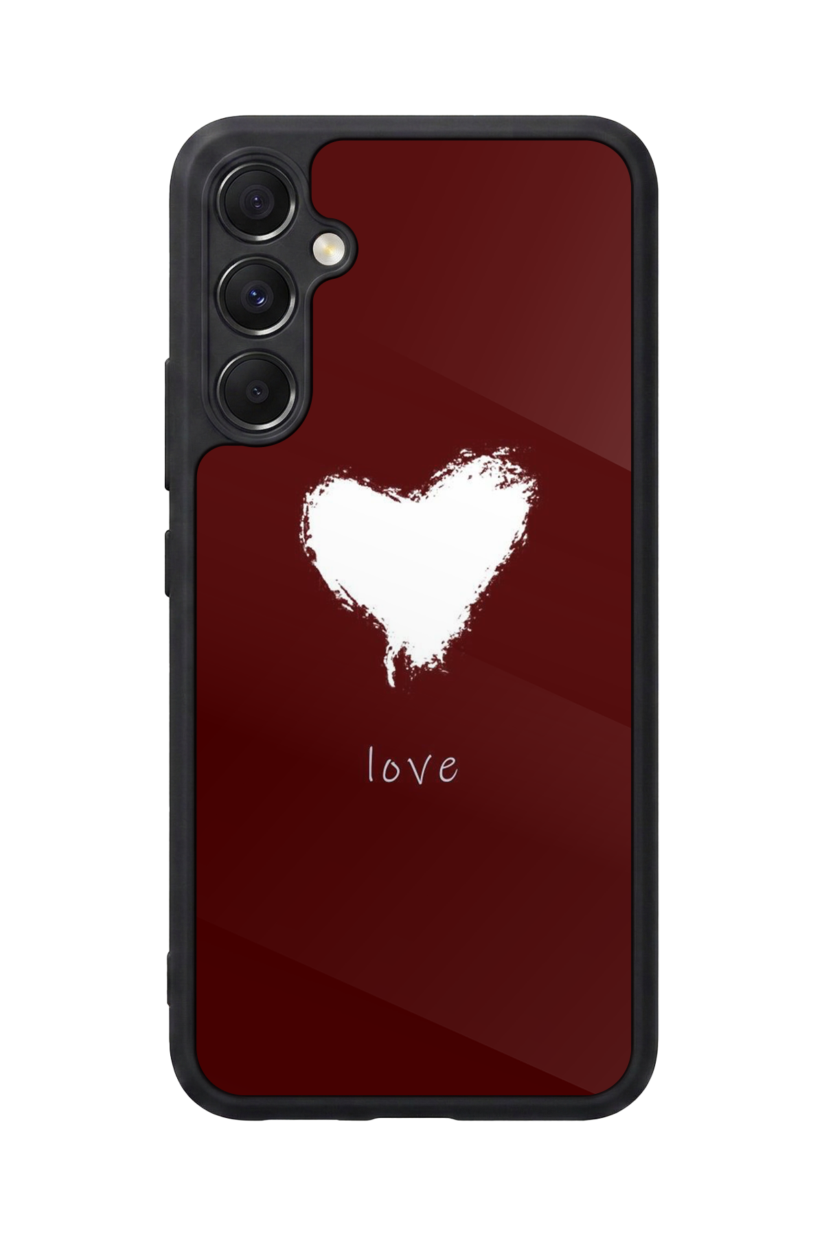 Samsung Galaxy M34 Uyumlu Kalp Love Tasarımlı Glossy Premium Kılıf