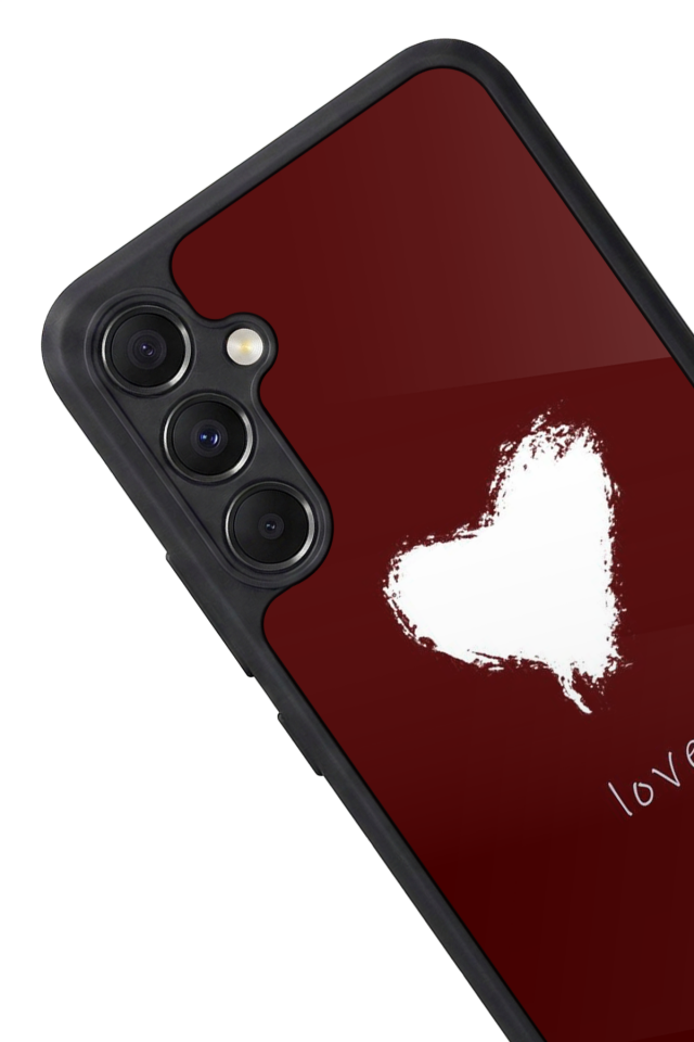 Samsung Galaxy M34 Uyumlu Kalp Love Tasarımlı Glossy Premium Kılıf