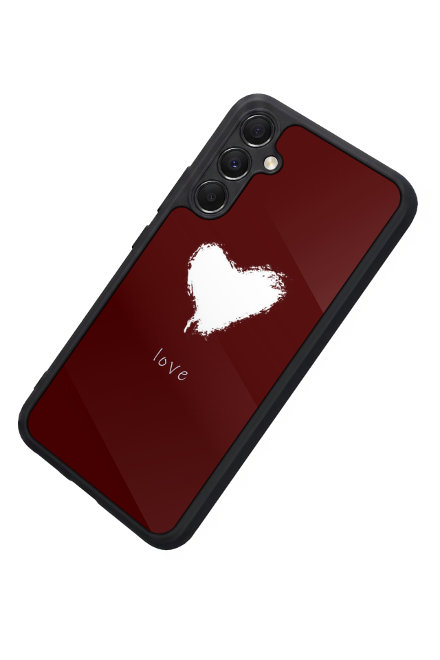 Samsung Galaxy M34 Uyumlu Kalp Love Tasarımlı Glossy Premium Kılıf