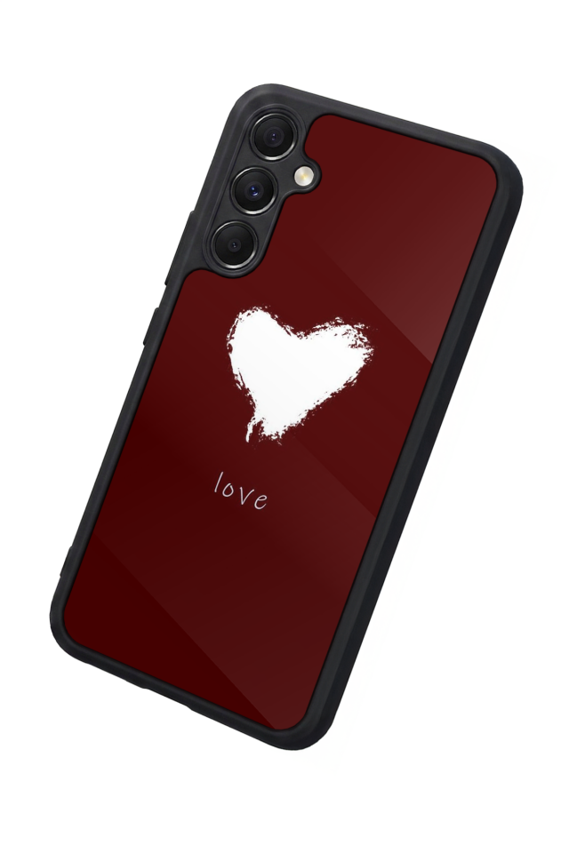 Samsung Galaxy M34 Uyumlu Kalp Love Tasarımlı Glossy Premium Kılıf