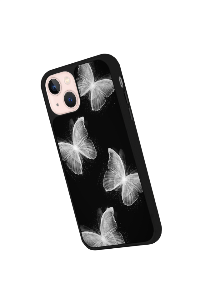 iPhone 15 Uyumlu Kelebek Tasarımlı Glossy Premium Kılıf