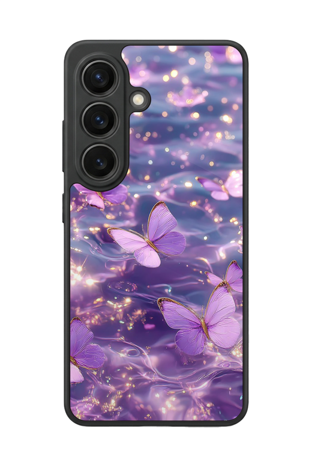 Samsung Galaxy S26 Uyumlu Kelebek Tasarımlı Glossy Premium Kılıf