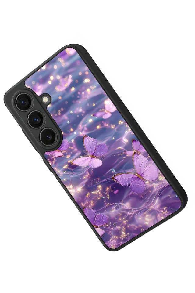 Samsung Galaxy S26 Uyumlu Kelebek Tasarımlı Glossy Premium Kılıf