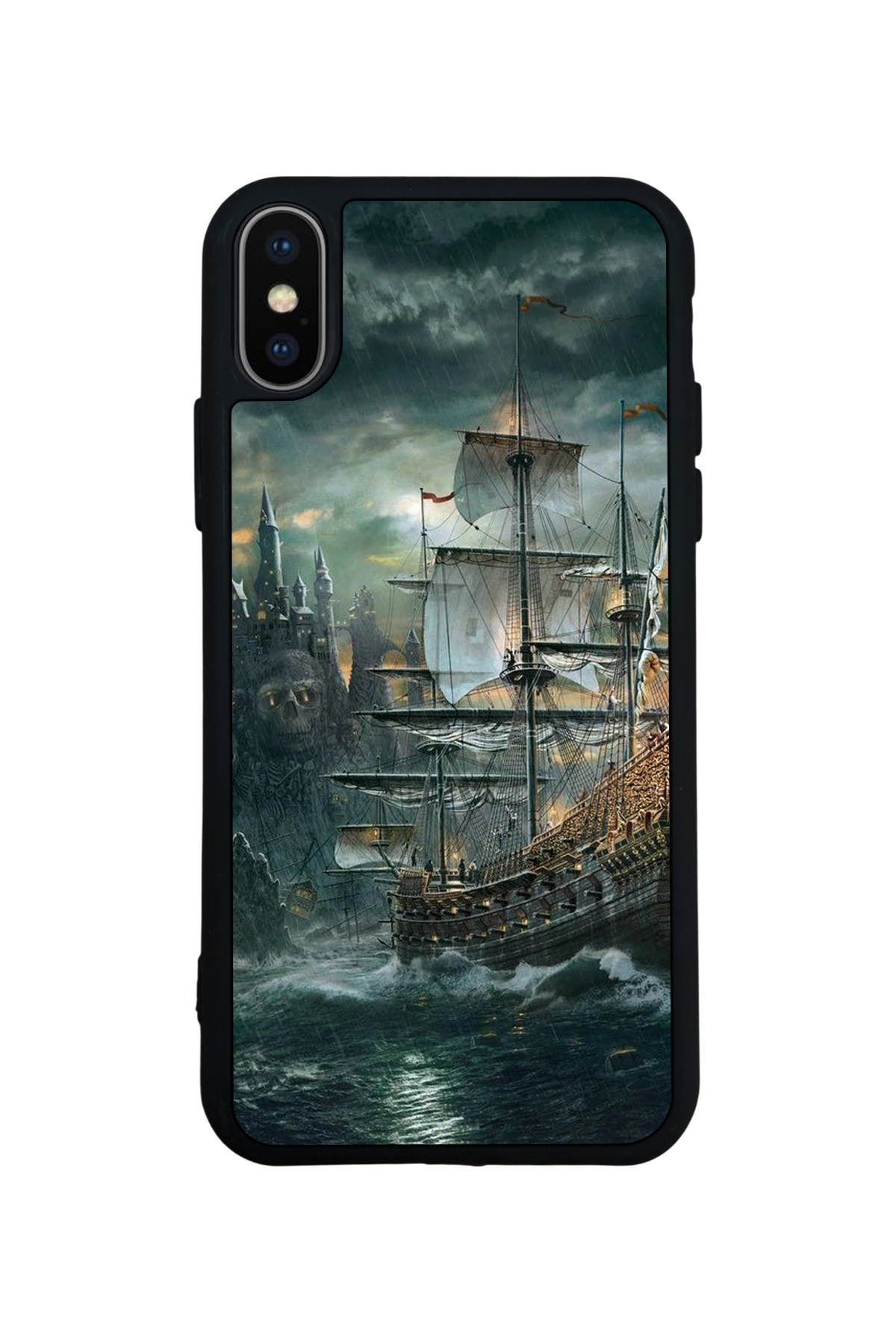 iPhone X/ XS Uyumlu Korsan Tasarımlı Glossy Premium Kılıf
