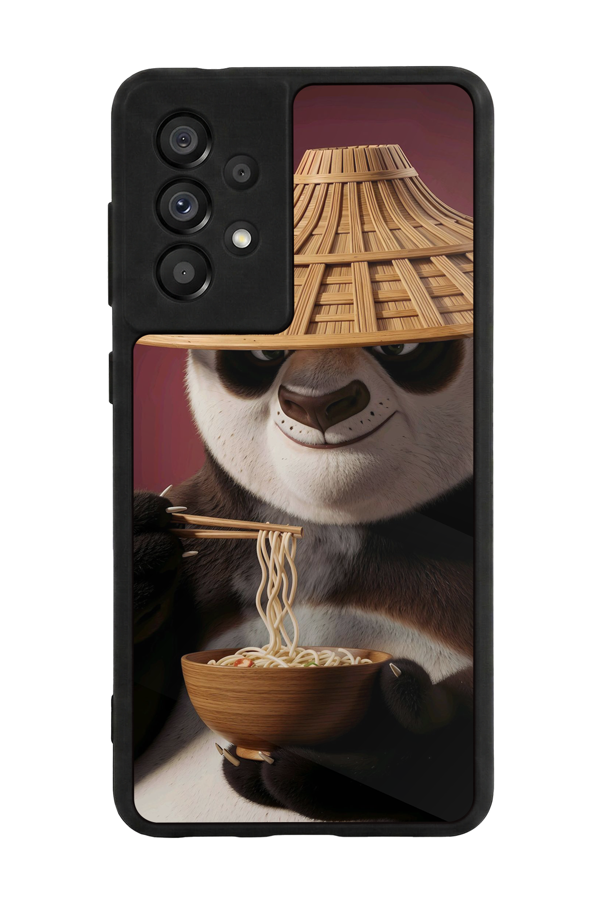 Samsung Galaxy A73 Uyumlu Kung Fu Panda Tasarımlı Glossy Premium Kılıf