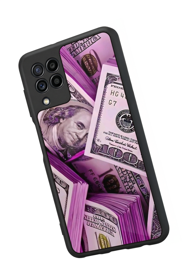 Samsung Galaxy M22 Uyumlu Money Para Tasarımlı Glossy Premium Kılıf