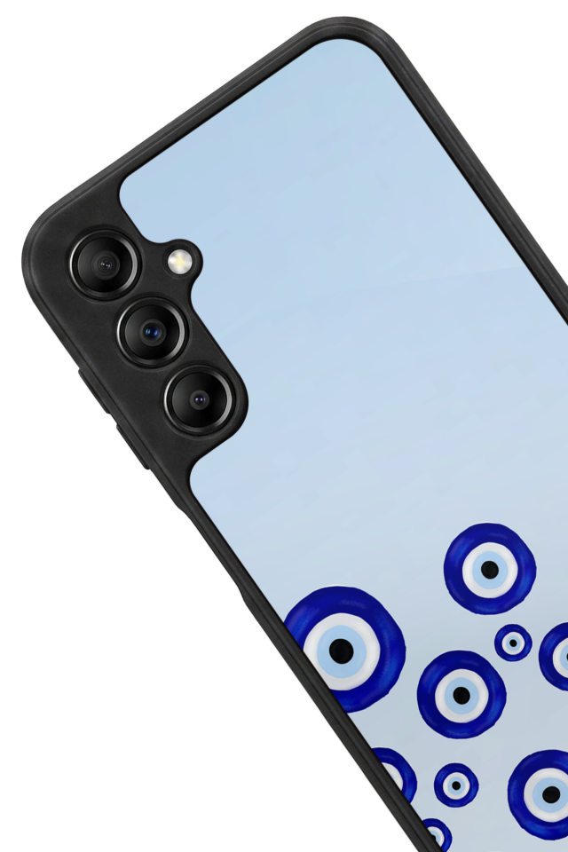 Samsung Galaxy A14 Uyumlu Nazar Tasarımlı Glossy Premium Kılıf