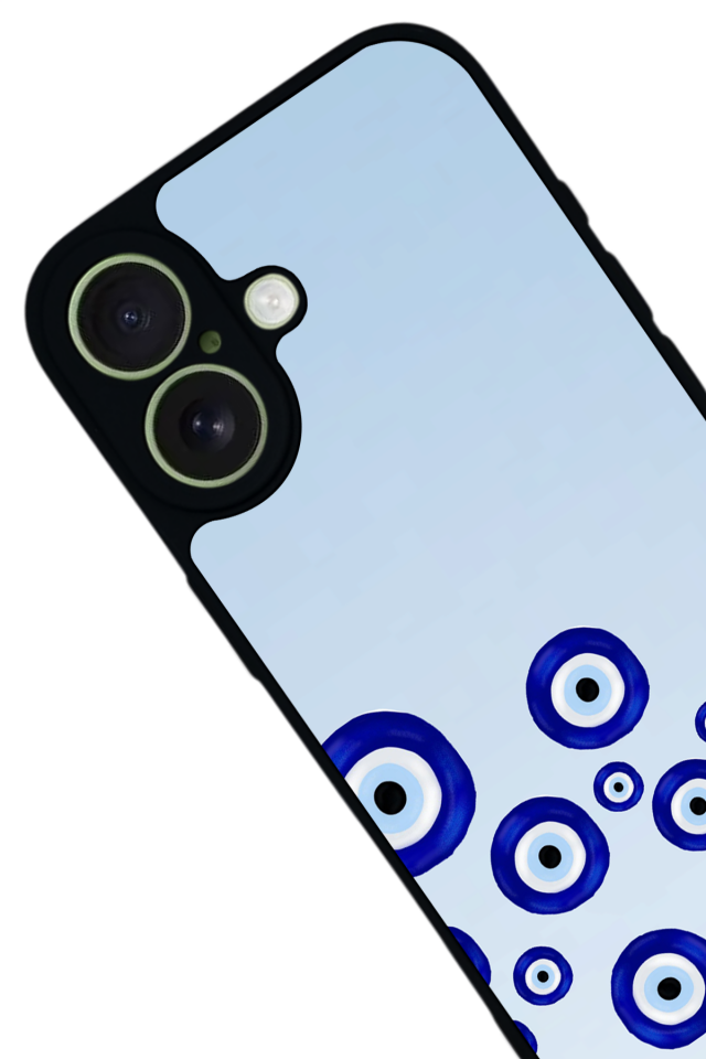 iPhone 17 Uyumlu Nazar Tasarımlı Glossy Premium Kılıf