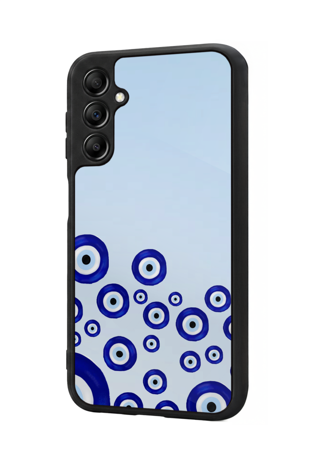 Samsung Galaxy A14 Uyumlu Nazar Tasarımlı Glossy Premium Kılıf