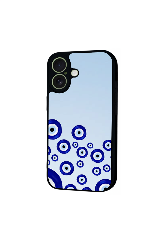 iPhone 17 Uyumlu Nazar Tasarımlı Glossy Premium Kılıf