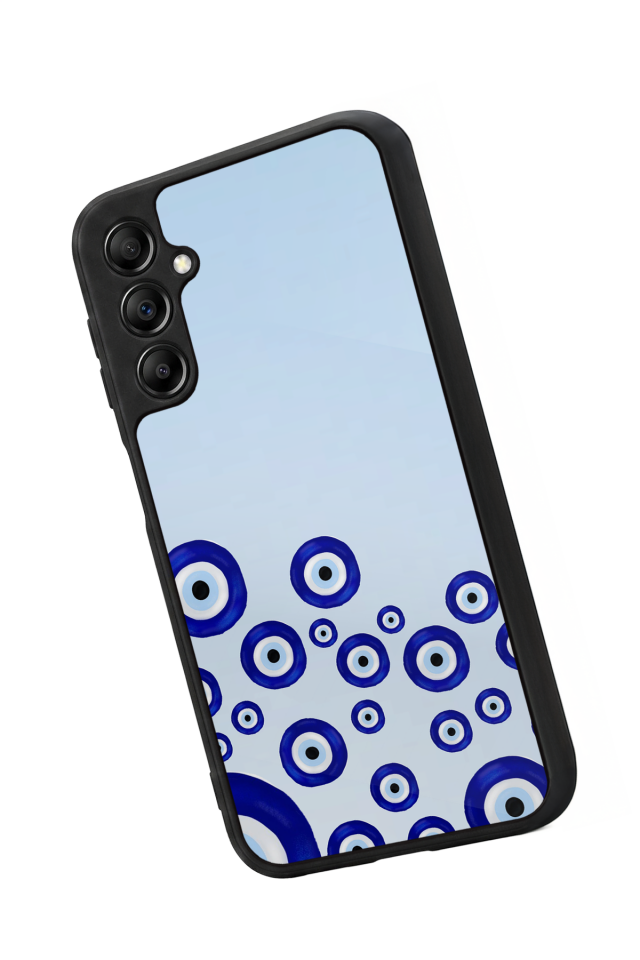Samsung Galaxy A14 Uyumlu Nazar Tasarımlı Glossy Premium Kılıf