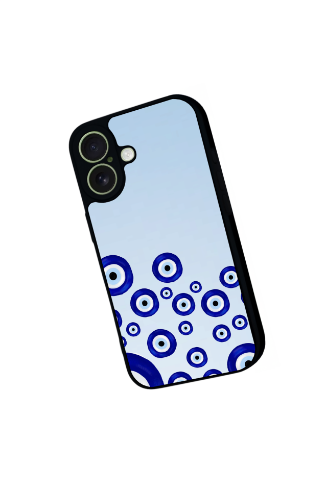 iPhone 17 Uyumlu Nazar Tasarımlı Glossy Premium Kılıf