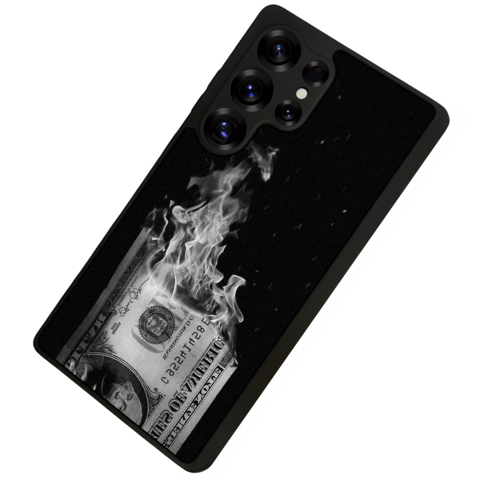 Samsung Galaxy S25 Ultra Uyumlu Para Tasarımlı Glossy Premium Kılıf
