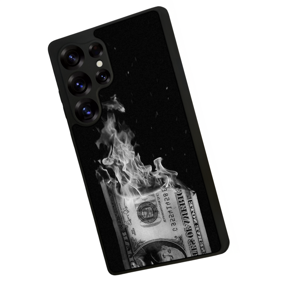 Samsung Galaxy S25 Ultra Uyumlu Para Tasarımlı Glossy Premium Kılıf