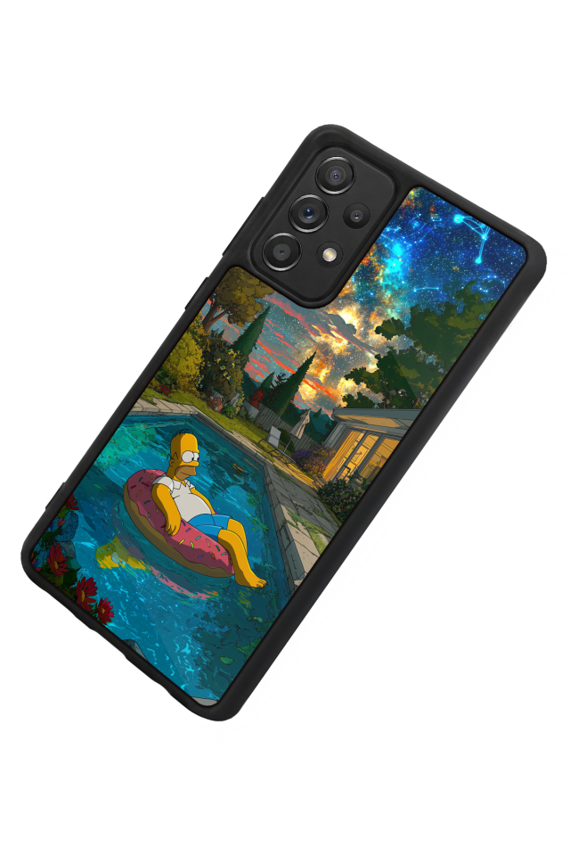 Samsung Galaxy A72 Uyumlu The Simpsons Tasarımlı Glossy Premium Kılıf