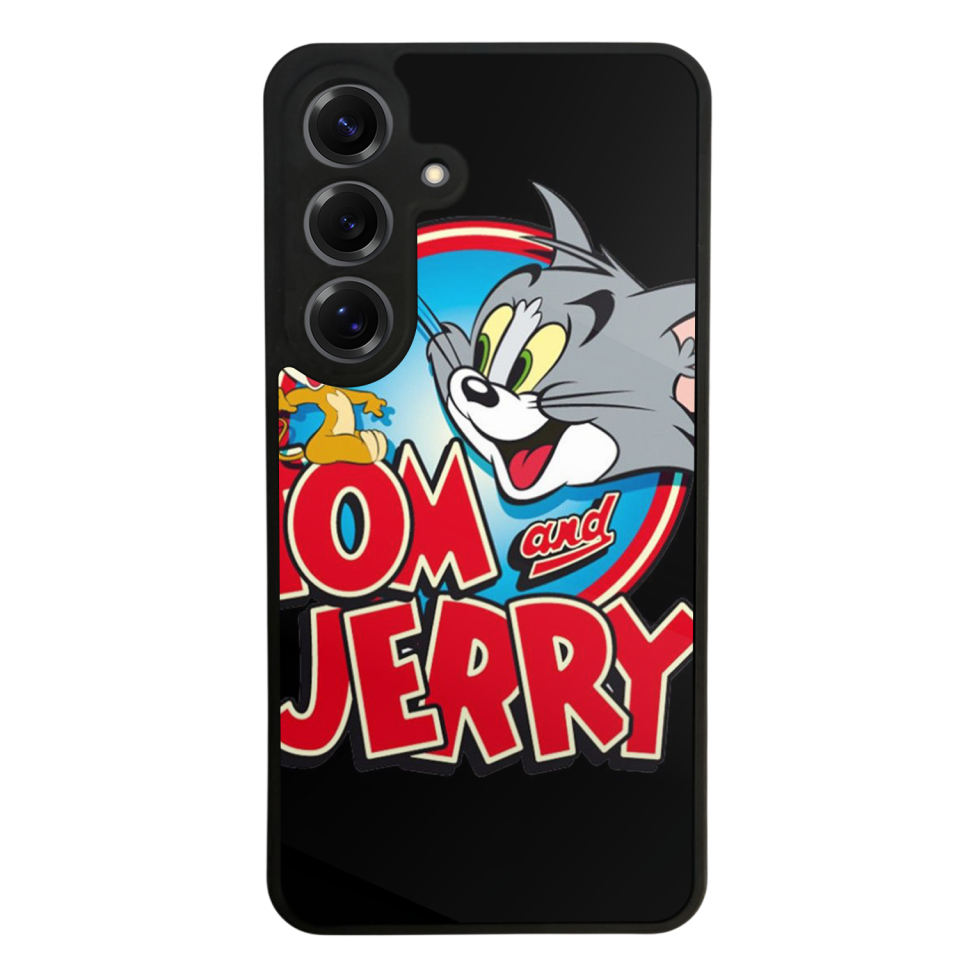 Samsung Galaxy S25 Uyumlu Tom And Jerry Tasarımlı Glossy Premium Kılıf
