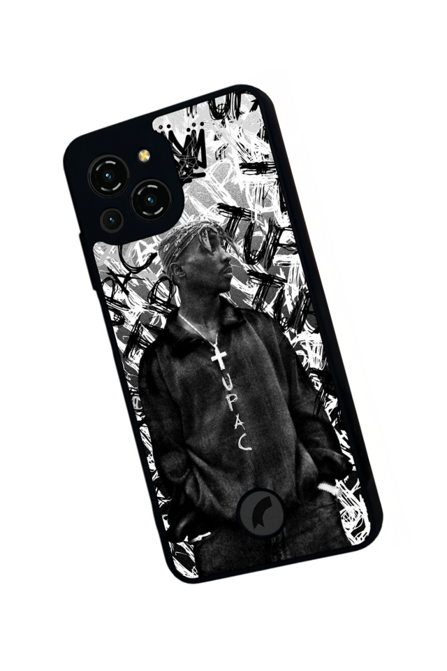 Reeder S23 Pro Max Uyumlu Tupac Tasarımlı Glossy Premium Kılıf