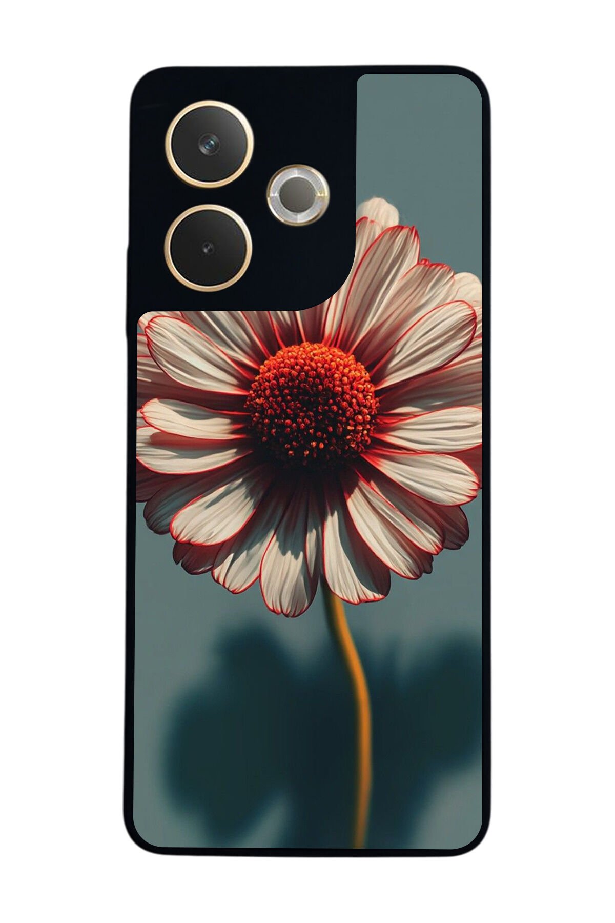 Oppo A5 Pro Uyumlu Cicek Tasarımlı Glossy Premium Kılıf