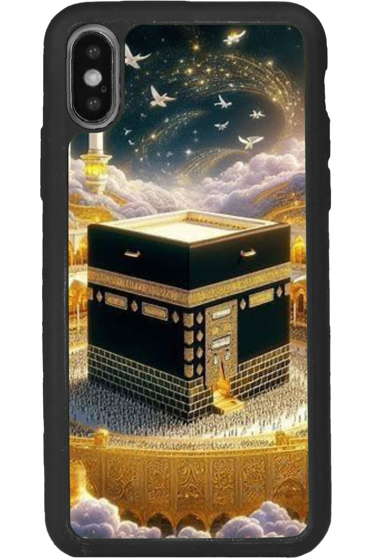 iPhone XS Max Uyumlu Mat Siyah uyumlu Kılıf – Yumuşak Silikon, Koruyucu, Şok Emici Kapak