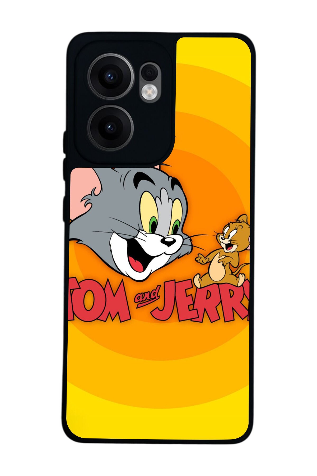 Oppo Reno 13F Uyumlu Tom And Jerry Tasarımlı Glossy Premium Kılıf
