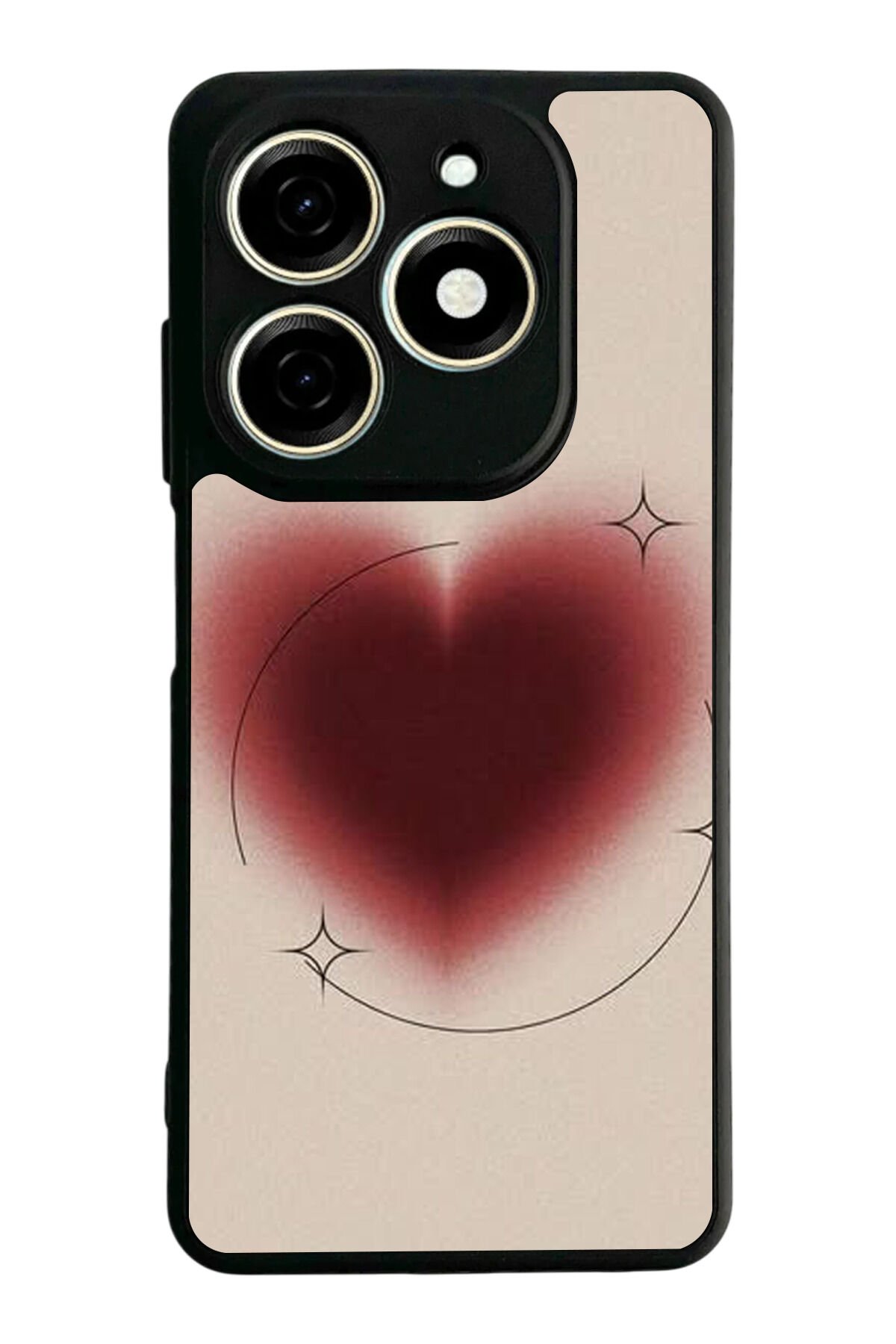 Infınıx Smart 8 Pro Uyumlu Kalp Love Tasarımlı Glossy Premium Kılıf